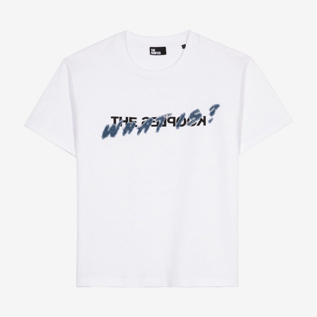 Tee-Shirt What Is Bleu Brodé